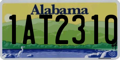 AL license plate 1AT2310