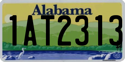 AL license plate 1AT2313