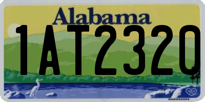 AL license plate 1AT2320