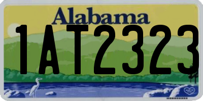 AL license plate 1AT2323