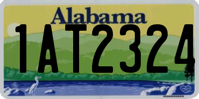 AL license plate 1AT2324