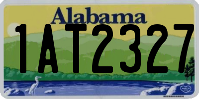 AL license plate 1AT2327