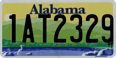 AL license plate 1AT2329