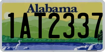 AL license plate 1AT2337