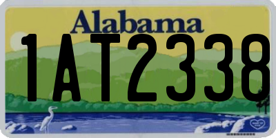 AL license plate 1AT2338