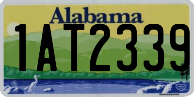 AL license plate 1AT2339