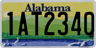 AL license plate 1AT2340