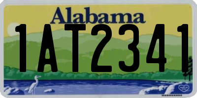 AL license plate 1AT2341