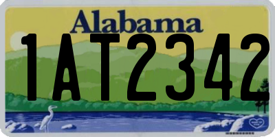 AL license plate 1AT2342