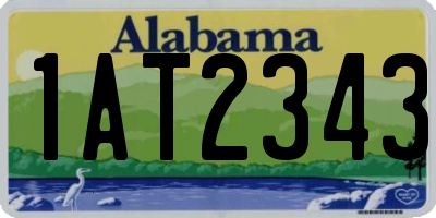 AL license plate 1AT2343