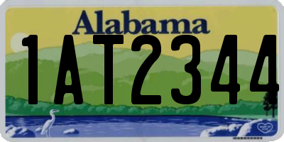 AL license plate 1AT2344