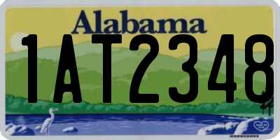 AL license plate 1AT2348