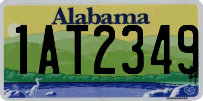 AL license plate 1AT2349