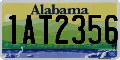 AL license plate 1AT2356