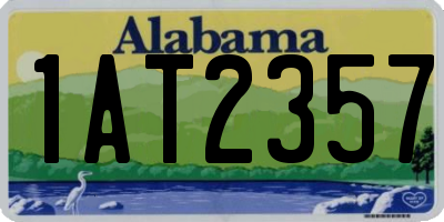 AL license plate 1AT2357