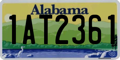 AL license plate 1AT2361