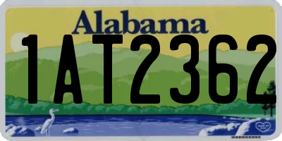 AL license plate 1AT2362