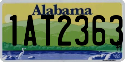 AL license plate 1AT2363
