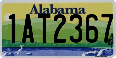 AL license plate 1AT2367