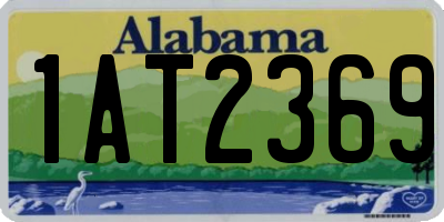 AL license plate 1AT2369