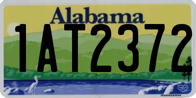 AL license plate 1AT2372