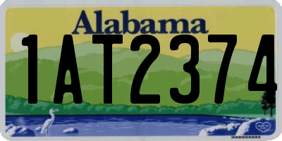 AL license plate 1AT2374