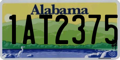 AL license plate 1AT2375