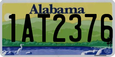 AL license plate 1AT2376