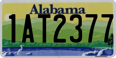 AL license plate 1AT2377
