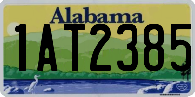 AL license plate 1AT2385