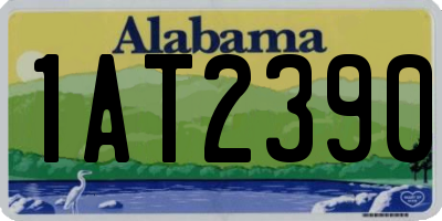AL license plate 1AT2390