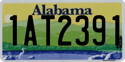 AL license plate 1AT2391