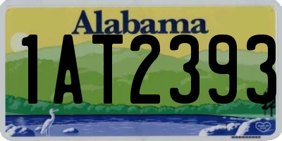 AL license plate 1AT2393