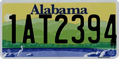 AL license plate 1AT2394