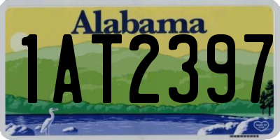 AL license plate 1AT2397