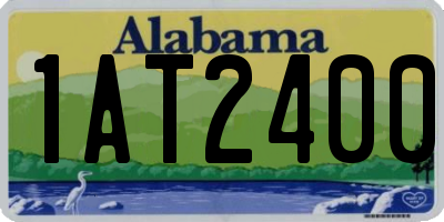 AL license plate 1AT2400