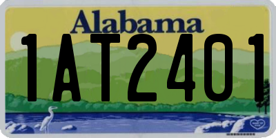 AL license plate 1AT2401