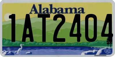 AL license plate 1AT2404