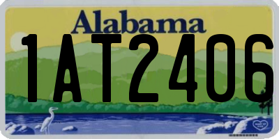 AL license plate 1AT2406