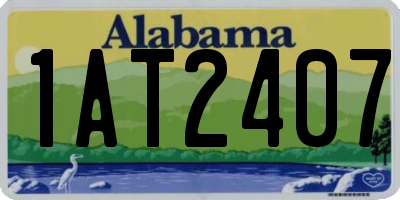 AL license plate 1AT2407