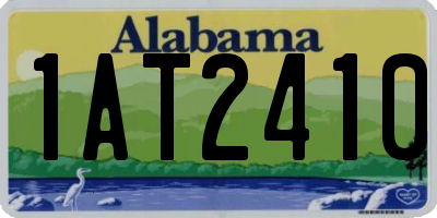 AL license plate 1AT2410