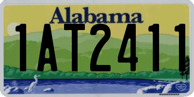 AL license plate 1AT2411