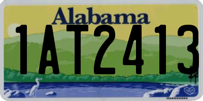 AL license plate 1AT2413