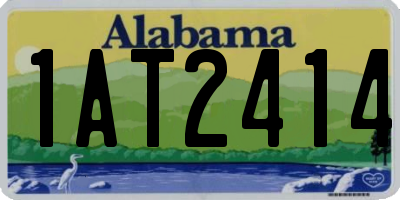 AL license plate 1AT2414
