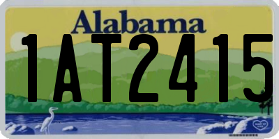 AL license plate 1AT2415