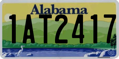 AL license plate 1AT2417