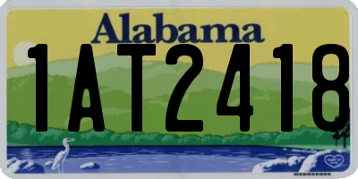 AL license plate 1AT2418