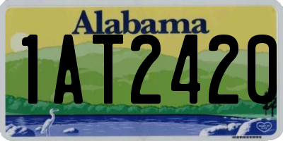 AL license plate 1AT2420