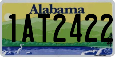 AL license plate 1AT2422