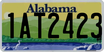 AL license plate 1AT2423